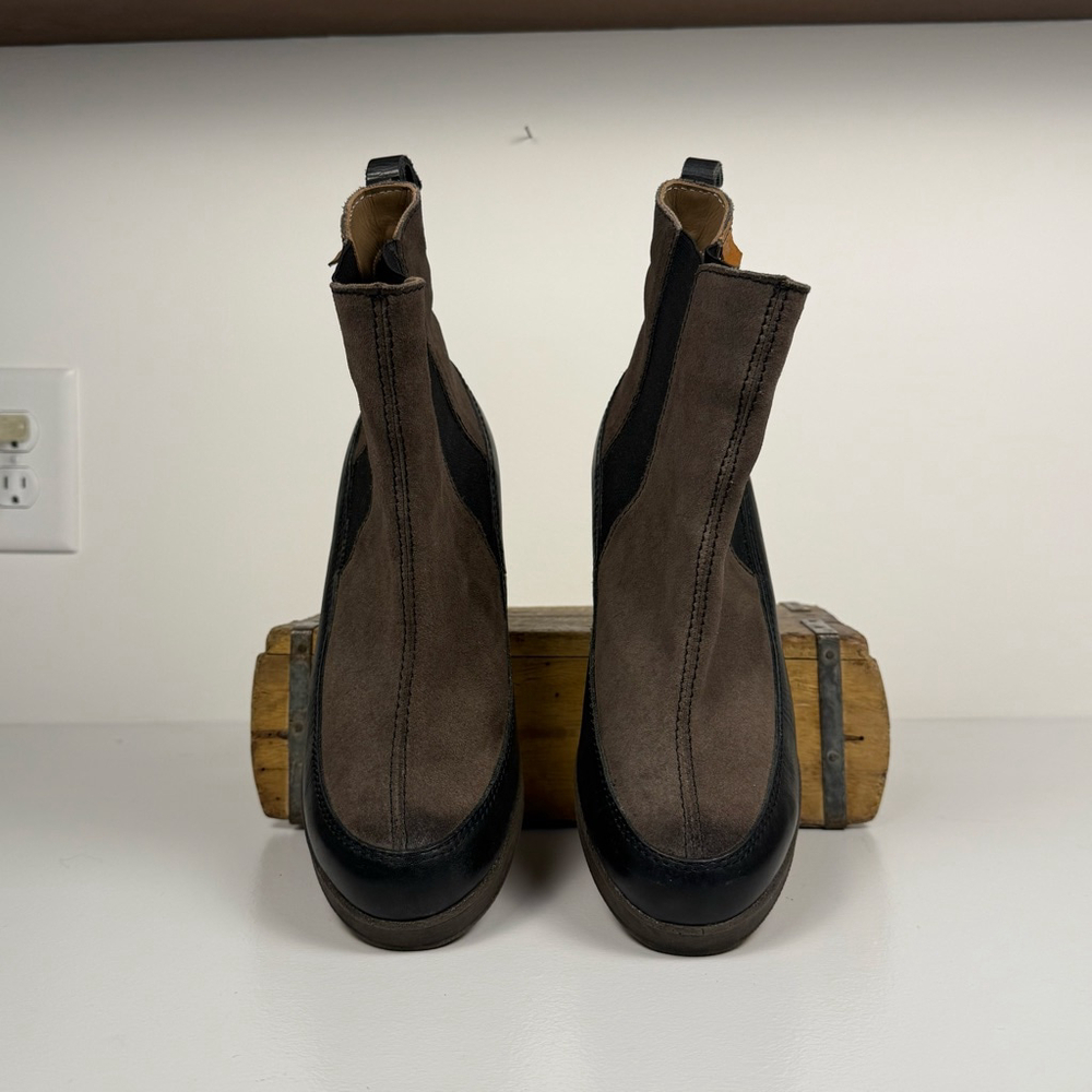 Cubanas Suede‎ Wedge Chelsea Boots Brown Size 9 EU 40